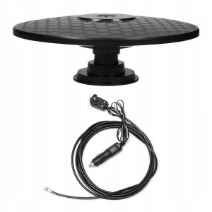 Mobilna Antena Tv Dvb-t 12v 24v Magnes [m122