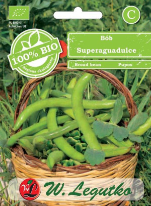 Bio Bób Ogrodowy Superaguadulce Nasiona Ekologiczne 40g