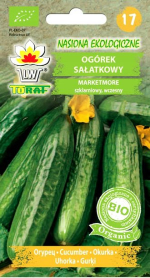 Bio Ogórek Sałatkowy Marketmore Nasiona Ekologiczne 2g