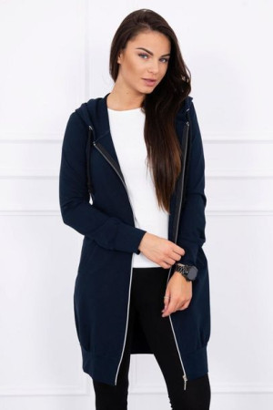 Bluza Sukienkowa Z Kapturem Granatowa
