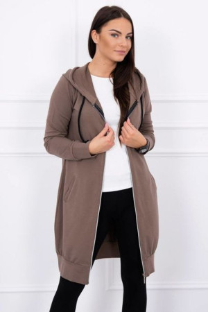 Bluza Sukienkowa Z Kapturem Cappuccino