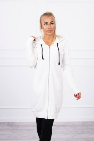 Bluza Sukienkowa Z Kapturem Ecru