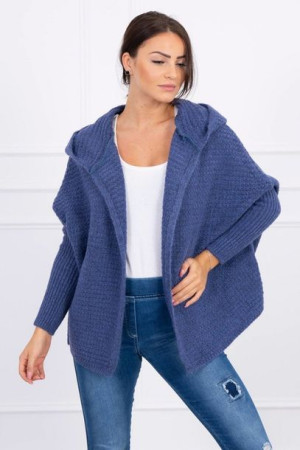 Sweter Z Kapturem I Rękawami Typu Nietoperz Jeans