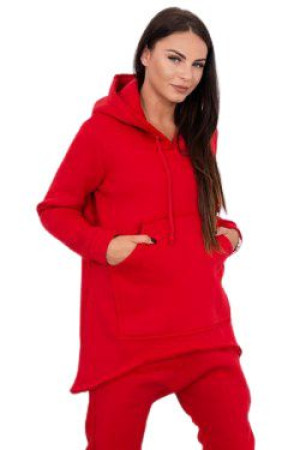 Dres Damski Komplet Bluza I Spodnie Baggy Czerwony