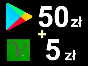 Google Play 50 zł - Karta podarunkowa , przedpłacona 50zł