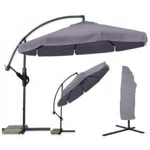 Parasol Ogrodowy Duży Składany 350cm + Pokrowiec