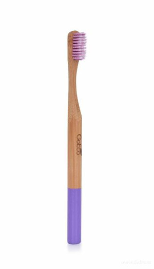 Bambusowa szczoteczka do zębów GoEco BAMBOO liliowa