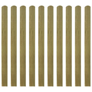 30 impregnowanych sztachet drewnianych, 120 cm