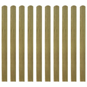 Impregnowane sztachety, 10 szt., drewno, 120 cm