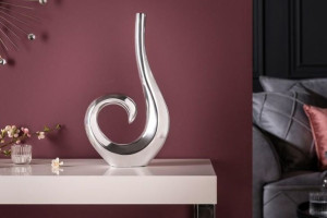 INVICTA wazon WAVE 50 srebrny - aluminium