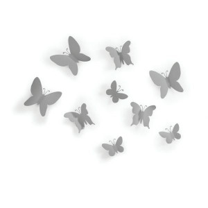 UMBRA dekoracja ścienna MARIPOSA szary