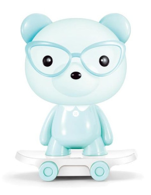 Lampka dekoracyjna Bear Skater niebieska