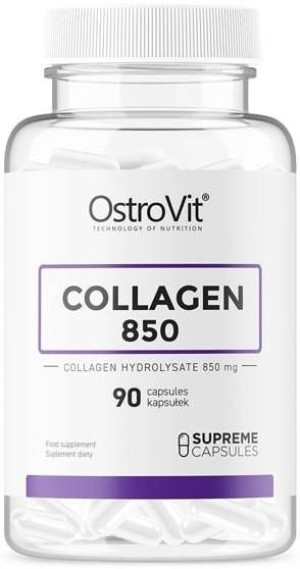 Kolagen 850 mg Collagen - Suplement diety Włosy Skóra Paznokcie 90 kaps - O