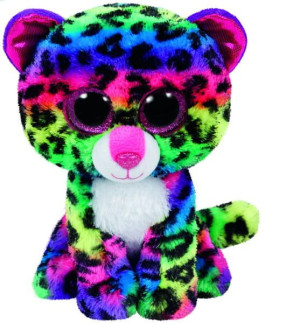 TY BEANIE BOOS DOTTY - wielokolorowy leopard 15cm