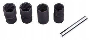 Zestaw nasadek do obrobionych śrub Quatros