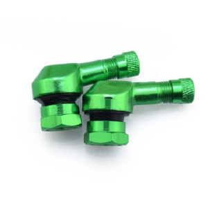 Zawór motocyklowy 90 stopni Zielony 11.3mm