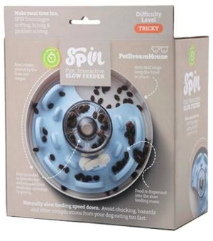 Pet Dream House Spin UFO Maze Baby Blue Tricky - miska interaktywna
