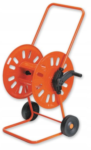 Wózek metalowy na WĄŻ 1/2'' 80m bęben AG311