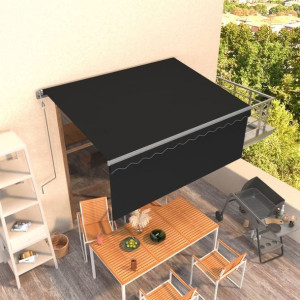 Markiza automatyczna z zasłoną 3.5x2.5m antracytowa