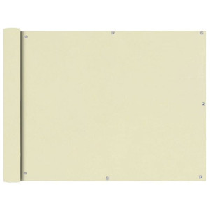 Parawan z tkaniny oxford 90x600cm kremowy