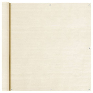 Parawan balkonowy kremowy 120x600cm HDPE