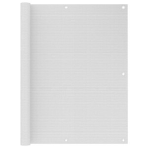 Parawan balkonowy biały 120x600cm HDPE