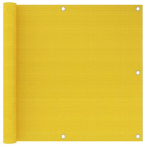 Parawan balkonowy żółty 90x600cm HDPE