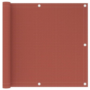 Parawan balkonowy kolor terakota 90x300cm HDPE