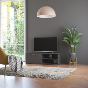 Komoda RTV szara 120x34x37cm płyta wiórowa