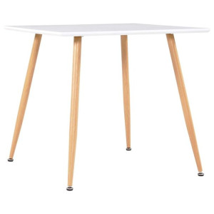 Stół do jadalni biały dębowy 80x80x73cm MDF