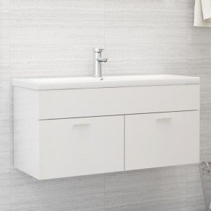 Szafka pod umywalkę biała połysk 100x38.5x46cm