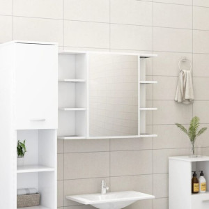 Szafka z lustrem biała 80x20.5x64cm