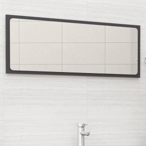 Lustro łazienkowe szare 100x1.5x37cm