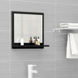 Lustro łazienkowe czarne 40x10.5x37cm