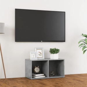 Szafka RTV szary beton 72x35x36.5cm płyta wiórowa