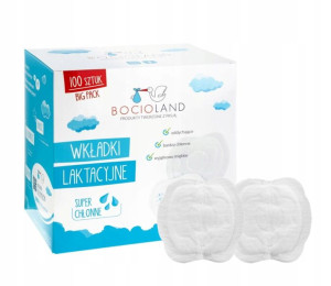 WKŁADKI laktacyjne CHŁONNE Bocioland 100 BIG PACK