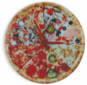 Zegar pizza prezent na urodziny dla chłopaka