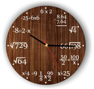 Zegar ścienny matematyka prezent dla nauczyciela
