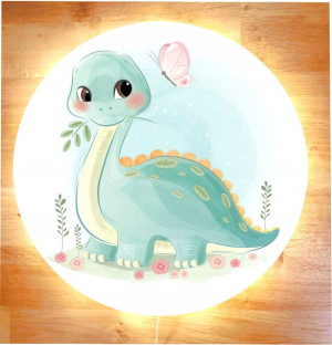 Lampka nocna DINOZAUR dinuś długoszyjec SŁODZIAKI