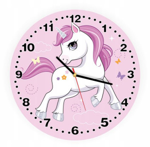 Zegar dla dzieci kucyk jedorożec PONY konik