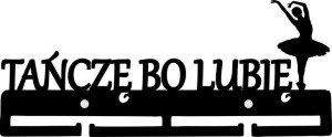Wieszak na medale TANIEC BALET baletnica prezent