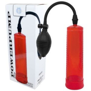 Boss Series -Powerpump - Klasyczna pompka do penisa, Czerwona