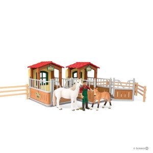 Schleich 72116 Zestaw Wizyta W Otwartej Stajni