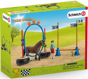Schleich 42482 Wyścig Zręcznościowy Dla Kuców
