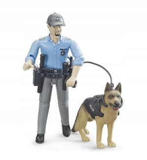 Bruder 62150 Figurka policjanta z psem