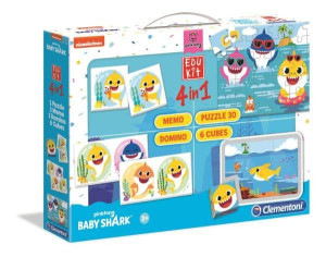 Clementoni 18099 Edukit 4w1 Baby Shark