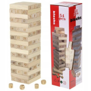 Jenga z cyferkami 40121 Norimpex