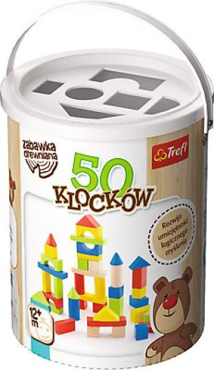 Trefl Drewno 60650 Klocki 50 Szt