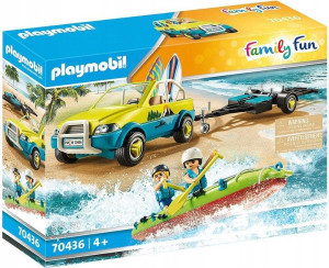 Playmobil 70436 auto z przyczepą na kanu