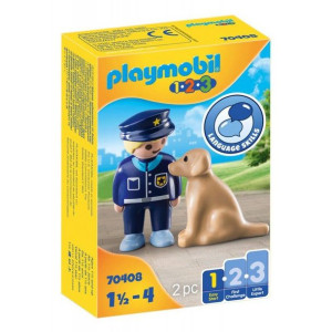 Playmobil 70408 policjant z psem